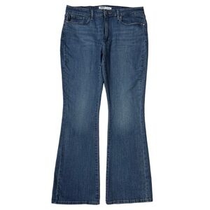 {Signature Gold by Levi Strauss} "Mid Rise Bootcut" Blue Boot Cut Stretch Jeans